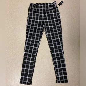 Brand New With Tags, Simons houndstooth linen pants, sz sm.
